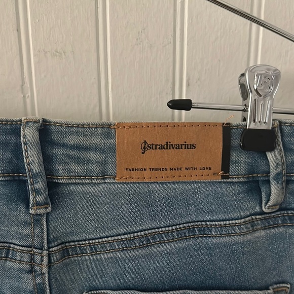 New! Stradivarius Blue Flare Jeans sz 4 - Picture 16 of 17